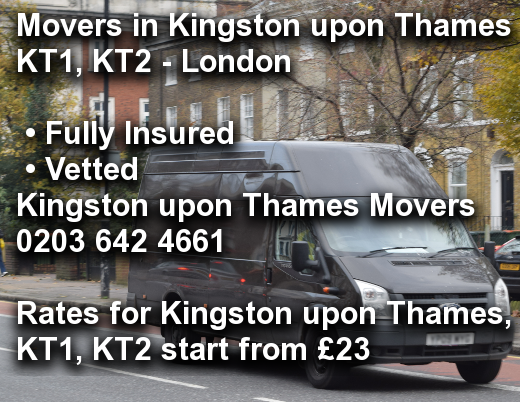 Movers in Kingston upon Thames KT1, KT2, Kingston upon Thames